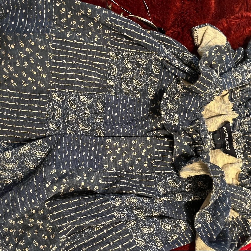 Little girl, Summer shirt with scraps